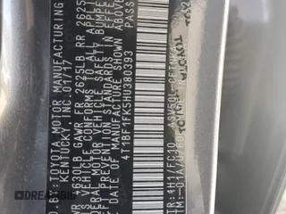 2017 Toyota Camry XLE with VIN 4T1BF1FK5HU380393, listed as a Copart auction lot 50924815 with Not Provided miles and Salvage Title. Bid and sale history available at DreamBid. Image 12.