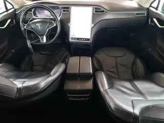 2013 Tesla Model S with VIN 5YJSA1CN1DFP14049, listed as a Copart auction lot 54541415 with 124,270 mi miles and Salvage Title. Bid and sale history available at carsss.com. Image 8.