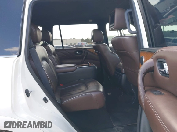 2016 Infiniti QX80 with VIN JN8AZ2NE6G9125296, listed as a IAAI auction lot 40869127 with 96,998 mi miles. Bid and sale history available at carsss.com. Image 8.