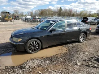 2003 BMW 7 Series 745Li with VIN WBAGN63403DR13725, listed as a Copart auction lot 52175805 with Not Provided miles and Salvage Title. Bid and sale history available at carsss.com. Image 1.