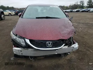 2014 Honda Civic Sedan LX with VIN 19XFB2F55EE041130, listed as a Copart auction lot 52860145 with 97,244 mi miles and Salvage Title. Bid and sale history available at carsss.com. Image 5.