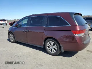 2017 Honda Odyssey EX-L with VIN 5FNRL5H66HB006354, listed as a Copart auction lot 49682455 with 250,935 mi miles and Salvage Title. Bid and sale history available at DreamBid. Image 2.