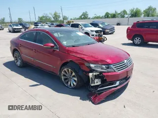 2013 Volkswagen CC VR6 Executive 4Motion with VIN WVWGU7AN9DE561506, listed as a IAAI auction lot 42008837 with 1 mi miles. Bid and sale history available at carsss.com. Image 1.