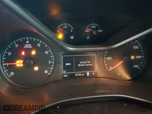 2021 Chevrolet Colorado 4WD Work Truck with VIN 1GCGTBENXM1181839, listed as a Copart auction lot 61096155 with 87,153 mi miles and Salvage title. Bid and sale history available at DreamBid. Image 9.