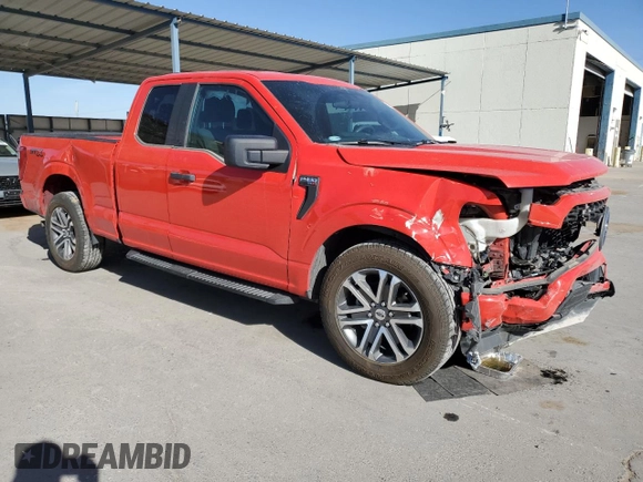 2021 Ford F-150 XL with VIN 1FTEX1CP8MKD04669, listed as a Copart auction lot 49723175 with 81,463 mi miles and Salvage title. Bid and sale history available at DreamBid. Image 4.