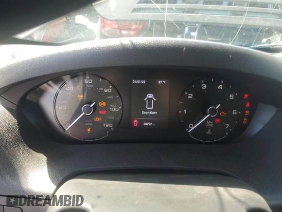 2024 Ram ProMaster Cargo Tradesman with VIN 3C6LRVDG7RE106609, listed as a Copart auction lot 47199625 with 20,792 mi miles and Salvage Title. Bid and sale history available at DreamBid. Image 9.