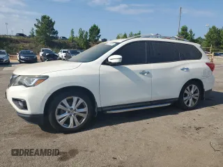 2018 Nissan Pathfinder SV z VIN 5N1DR2MM2JC621588, wystawiony jako Copart lot #65725305 z przebiegiem 80 915 mil mil oraz Czysty tytuł • Clean title. Historia ofert i sprzedaży dostępna na DreamBid. Obrazek 1.