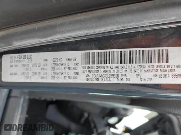 2016 Jeep Wrangler Black Bear with VIN 1C4AJWAGXGL209318, listed as a Copart auction lot 59539755 with 108,306 mi miles and Salvage title. Bid and sale history available at DreamBid. Image 14.