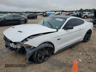 2023 Ford Mustang GT with VIN 1FA6P8CF4P5303726, listed as a Copart auction lot 83442704 with 25,140 mi miles and Salvage Title. Bid and sale history available at carsss.com. Image 1.