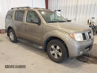 2005 Nissan Pathfinder SE with VIN 5N1AR18W55C790955, listed as a IAAI auction lot 42827457 with 194,341 mi miles and . Bid and sale history available at DreamBid. Image 1.