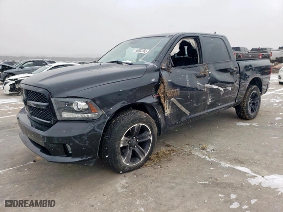 2018 Ram 1500 Night with VIN 1C6RR7MT4JS267620, listed as a Copart auction lot 46002365 with 117,733 mi miles and Salvage Title. Bid and sale history available at carsss.com. Image 1.