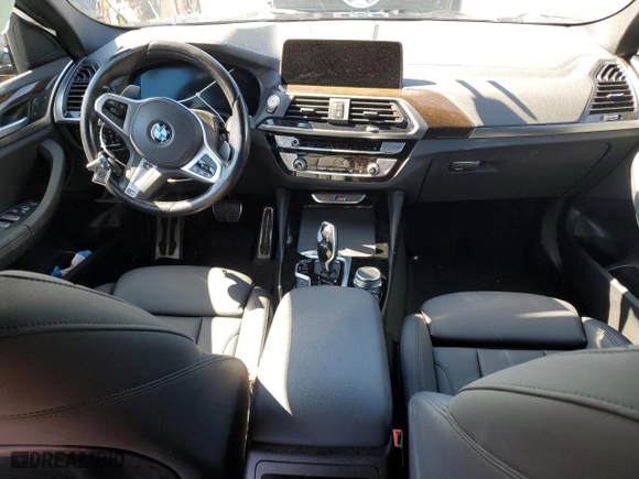 2021 BMW X4 M40i with VIN 5UX2V5C0XM9G31201, listed as a Copart auction lot 60274654 with 0 mi miles and Salvage Title. Bid and sale history available at carsss.com. Image 8.