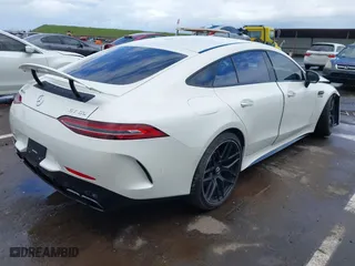 2020 Mercedes-Benz AMG GT with VIN WDD7X8JB0LA013294, listed as a IAAI auction lot 41818018 with 34,880 mi miles. Bid and sale history available at carsss.com. Image 4.