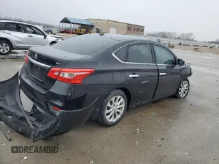 2018 Nissan Sentra SV with VIN 3N1AB7AP3JY210685, listed as a Copart auction lot 86645524 with 49,684 mi miles and Salvage Title. Bid and sale history available at DreamBid. Image 3.
