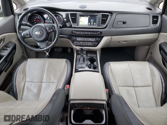 2016 Kia Sedona SX with VIN KNDMC5C10G6147873, listed as a Copart auction lot 43356985 with 133,356 mi miles and Salvage Title. Bid and sale history available at carsss.com. Image 8.