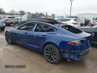 2021 Tesla Model S Plaid with VIN 5YJSA1E60MF440042, listed as a IAAI auction lot 41563347 with 40,981 mi miles. Bid and sale history available at carsss.com. Image 3.
