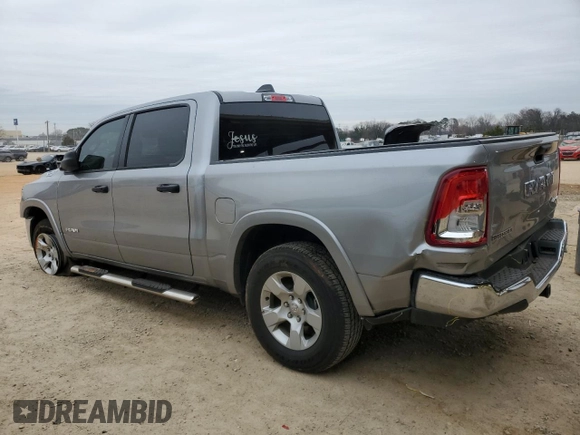 2025 Ram 1500 Big Horn with VIN 1C6RRFFG5SN509938, listed as a Copart auction lot 45376955 with 8,209 mi miles and Salvage Title. Bid and sale history available at carsss.com. Image 2.
