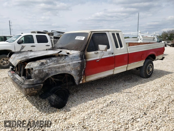 1989 Ford F-250 with VIN 1FTHX26M3KKB47053, listed as a Copart auction lot 52870835 with 0 mi miles and Salvage Title. Bid and sale history available at carsss.com. Image 1.