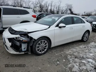 2022 Mercedes-Benz A 220 with VIN W1K3G4FB6NJ355576, listed as a Copart auction lot 41506835 with 24,954 mi miles and Salvage Title. Bid and sale history available at DreamBid. Image 1.