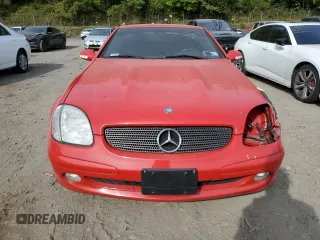 2002 Mercedes-Benz SLK-Class 2.3L Kompressor with VIN WDBKK49F22F249805, listed as a Copart auction lot 71058304 with 57,850 mi miles and Salvage Title. Bid and sale history available at carsss.com. Image 5.