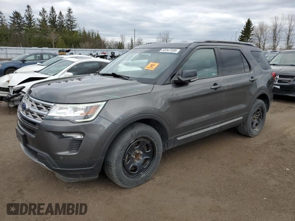 2018 Ford Explorer XLT with VIN 1FM5K8D87JGB48892, listed as a Copart auction lot 53347595 with 115,756 mi miles and Clean Title. Bid and sale history available at carsss.com. Image 1.