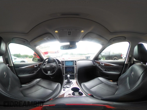 2014 Infiniti Q50 Sport with VIN JN1BV7AR3EM684464, listed as a IAAI auction lot 42449389 with 149,380 mi miles and . Bid and sale history available at DreamBid. Image 18.