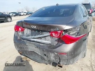 2014 Infiniti Q50 Hybrid Sport with VIN JN1AV7AR7EM703030, listed as a IAAI auction lot 41661844 with 128,202 mi miles. Bid and sale history available at carsss.com. Image 6.