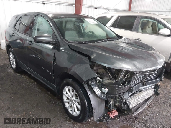 2019 Chevrolet Equinox LS with VIN 3GNAXHEV6KL125584, listed as a IAAI auction lot 41955103 with 62,992 mi miles. Bid and sale history available at carsss.com. Image 1.