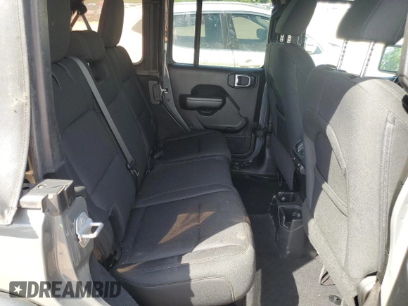 2019 Jeep Wrangler Unlimited Sport S with VIN 1C4HJXDG7KW603821, listed as a Copart auction lot 55846875 with 37,711 mi miles and Salvage title. Bid and sale history available at DreamBid. Image 11.