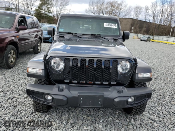 2023 Jeep Gladiator Sport S with VIN 1C6HJTAG9PL572388, listed as a Copart auction lot 53346475 with 11,081 mi miles and Salvage title. Bid and sale history available at DreamBid. Image 5.