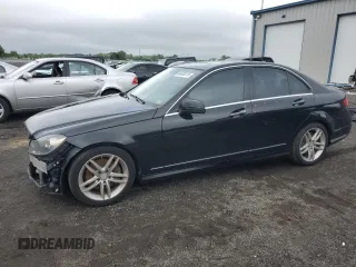 2013 Mercedes-Benz C 300 Sport with VIN WDDGF8AB4DR281643, listed as a Copart auction lot 60136115 with 117,012 mi miles and Salvage title. Bid and sale history available at DreamBid. Image 1.