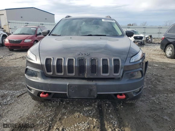 2015 Jeep Cherokee Trailhawk with VIN 1C4PJMBB1FW610755, listed as a Copart auction lot 46622945 with 156,318 mi miles and Salvage Title. Bid and sale history available at carsss.com. Image 5.