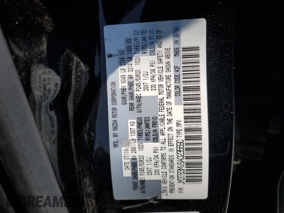 2010 Mazda CX-9 Grand Touring with VIN JM3TB3MV8A0235690, listed as a Copart auction lot 60153975 with 146,736 mi miles and Salvage title. Bid and sale history available at DreamBid. Image 13.