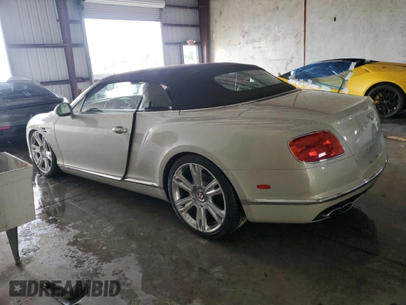 2016 Bentley Continental GT V8 with VIN SCBGT3ZA2GC054995, listed as a Copart auction lot 74082794 with 14,801 mi miles and Salvage Title. Bid and sale history available at DreamBid. Image 2.