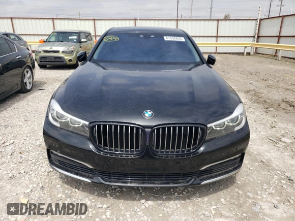 2016 BMW 7 Series 740i with VIN WBA7E2C57GG714631, listed as a Copart auction lot 67532853 with 83,230 mi miles. Bid and sale history available at carsss.com. Image 5.