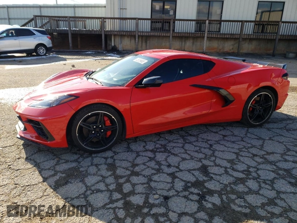 2021 Chevrolet Corvette 2LT with VIN 1G1YB2D45M5114373, listed as a Copart auction lot 45859665 with 40,674 mi miles and Salvage title. Bid and sale history available at DreamBid. Image 1.