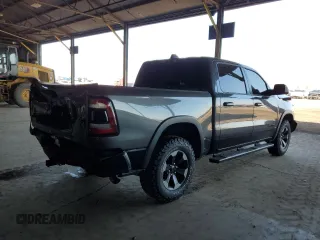 2019 Ram 1500 with VIN 1C6RRELG7KN716670, listed as a Copart auction lot 70481274 with 115,830 mi miles and Salvage title. Bid and sale history available at DreamBid. Image 3.