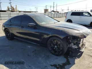 2024 BMW 8 Series 840i with VIN WBAGV2C05RCP20023, listed as a Copart auction lot 73481124 with 6,454 mi miles and Salvage Title. Bid and sale history available at carsss.com. Image 4.
