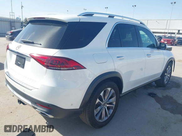 2022 Mercedes-Benz GLE 350 with VIN 4JGFB4JB8NA595964, listed as a IAAI auction lot 41738404 with 35,688 mi miles and . Bid and sale history available at DreamBid. Image 4.