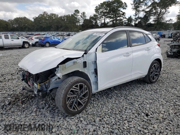 2023 Hyundai Kona N Line with VIN KM8K33A30PU982895, listed as a Copart auction lot 78129374 with 14,473 mi miles and Salvage Title. Bid and sale history available at carsss.com. Image 1.