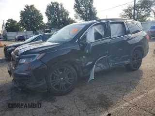 2021 Honda Pilot Special Edition with VIN 5FNYF6H20MB068140, listed as a Copart auction lot 61903085 with 43,386 mi miles and Salvage title. Bid and sale history available at DreamBid. Image 1.