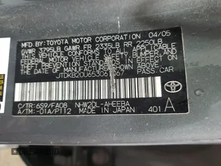 2005 Toyota Prius with VIN JTDKB20U653061067, listed as a Copart auction lot 54120935 with 180,702 mi miles and Salvage Title. Bid and sale history available at carsss.com. Image 12.