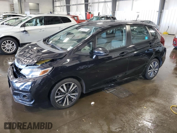 2018 Honda Fit EX-L with VIN 3HGGK5H9XJM705526, listed as a Copart auction lot 69812084 with 44,307 mi miles and Salvage Title. Bid and sale history available at carsss.com. Image 1.