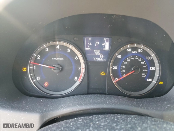 2016 Hyundai Accent SE with VIN KMHCT4AE9GU972118, listed as a Copart auction lot 50583875 with 72,866 mi miles and Salvage Title. Bid and sale history available at carsss.com. Image 9.