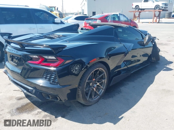 2025 Chevrolet Corvette 3LT with VIN 1G1YC3D4XS5100002, listed as a IAAI auction lot 42487547 with 2,591 mi miles and . Bid and sale history available at DreamBid. Image 4.