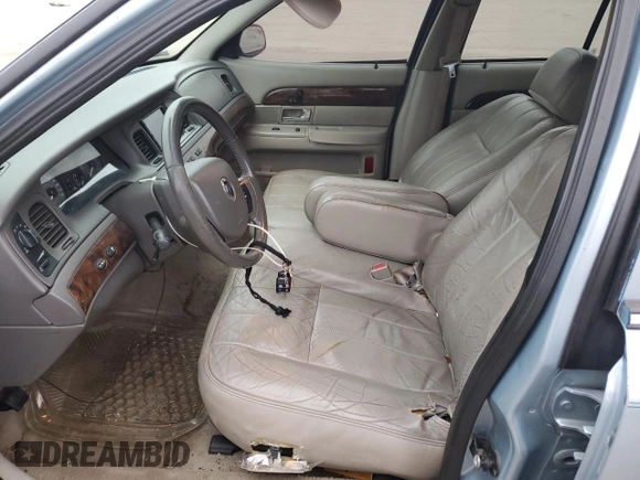 2008 Mercury Grand Marquis LS with VIN 2MEFM75V28X627449, listed as a Copart auction lot 89324365 with 154,709 mi miles and Salvage Title. Bid and sale history available at DreamBid. Image 7.