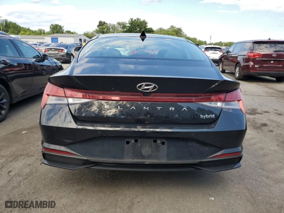 2023 Hyundai Elantra Hybrid Limited with VIN KMHLN4AJ2PU038504, listed as a Copart auction lot 80743224 with 61,859 mi miles and Salvage Title. Bid and sale history available at carsss.com. Image 6.