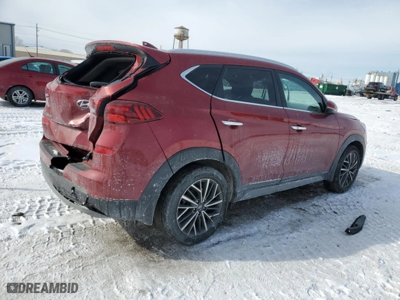 2021 Hyundai Tucson Limited with VIN KM8J3CAL1MU357462, listed as a Copart auction lot 45102205 with 20,171 mi miles and Salvage Title. Bid and sale history available at carsss.com. Image 3.