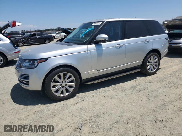2015 Land Rover Range Rover HSE z VIN SALGS2VF3FA234047, wystawiony jako Copart lot #63146325 z przebiegiem 93 641 mil mil oraz Czysty tytuł • Clean title. Historia ofert i sprzedaży dostępna na DreamBid. Obrazek 1.