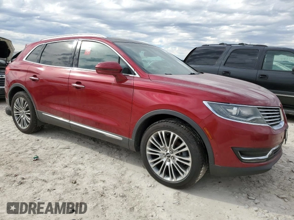 2016 Lincoln MKX Reserve with VIN 2LMTJ6LR9GBL51411, listed as a Copart auction lot 89399635 with 26,018 mi miles and Clean Title. Bid and sale history available at DreamBid. Image 4.